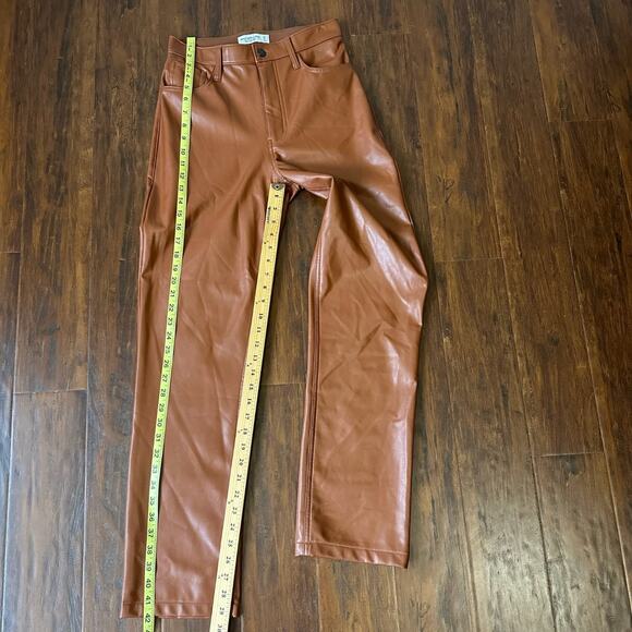 ABERCROMBIE & FITCH Curve Love 90s Straight Pants Brown Ultra HR - Picture 12 of 13